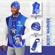 App9090 Mens Body Warmer Scarf And Beanie Combo